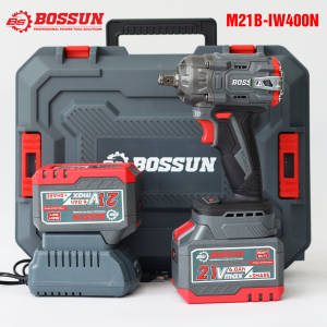 Máy siết bulong pin BOSSUN M21B-IW400N Lực siết: 400Nm Đầu Bulong 2 in 1 Động cơ Lõi Đồng