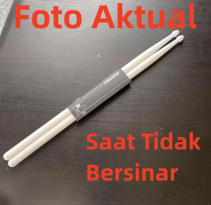 1 Pasang Fluoresensi Stik Drum 5A/Berwarna Nilon Plastik Stik Panjang/Alat Musik Stik Drum - [YHF]