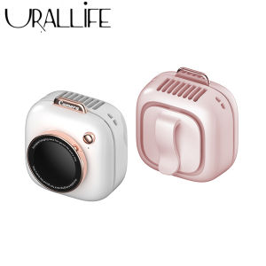 Urallife 222 New Hanging Neck Bladeless Fan Student Mini Fan USB Charging Handheld Camera Fan