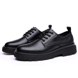 black shoes 2024 Fashion Oxford Leather Shoes For MenLace Up Wedding Shoes