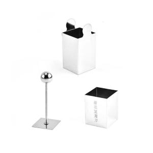 ฟองเต้าหู้เกรดมืออาชีพพร้อมด้ามจับตามหลักสรีรศาสตร์เครื่องล้างจานปลอดภัยอุปกรณ์ทำครัวเหล็กที่ไม่เป็นสนิม