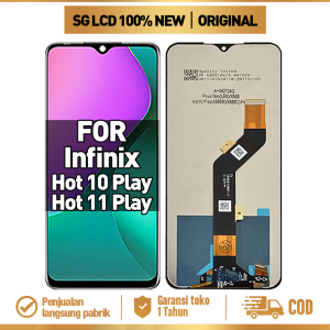 LCD Infinix hot 11 play - hot 10 play X688B X688 Original Fullset ORI Glass TouchScreen Digitizer Asli