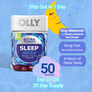 OLLY Restful Sleep 10/50/110 Gummies with Melatonin & L-theanine Chamomile Occasional Sleep Support  for a Healthy Sleep Cycle