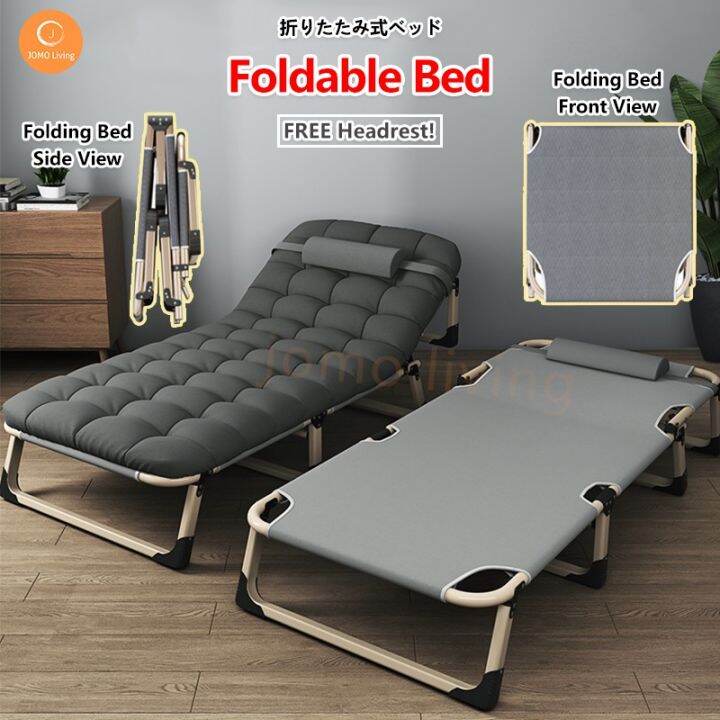 SG Ready Stocks Japanese Portable Folding Bed Single Bed 75cm Wide ...