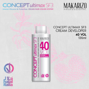 Makarizo Professional Concept Ultimax Cream Developer SF3 40 Volume Bottle 135 mL