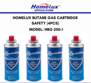 Homelux 【𝗖𝗥𝗩】 KOREA Safety Butane Gas Cartridge Portable Stove Gas Cooker (1/4 Bottles) Camping Hiking Picnic Steamboat Grill Gas Butana Dapur Mudah Alih 丁烷气