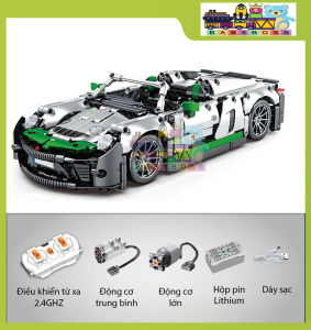 [Có Sẵn] Đồ Chơi Lắp Ghép Technic Xe Đua Porsche 918 Spyder Với 1016 Chi Tiết Đồ Chơi Mô Hình Siêu Xe Porsche 918 Đồ Chơi Điều Khiển Từ Xa Xe Porsche 918 Spyder Tay Cầm RC