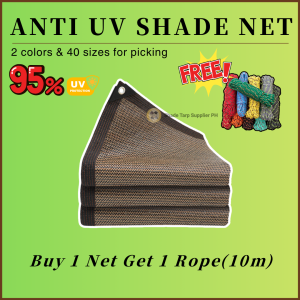 95% UV Resistant Sun Shade Net HDPE Shade Cloth High Density Mesh Outdoor Cover for Canopy Carport Garden Patio Farm Greenhouse