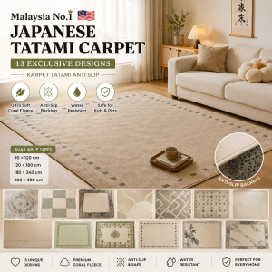 . Japanese Tatami Carpet Anti Slip Rug Soft Coral Floor Mat Karpet Living Room Bedroom