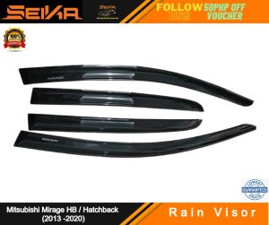Mitsubishi Mirage HB Hatchback Rain Visor 2014 -2020 mitsubishi rain visor mitsubishi car accessories