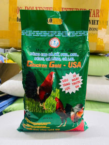 Cám gà đá cao cấp (xanh) Vina Sake tăng cơ bắp săn chắc túi 2kg.