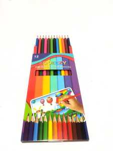 Harga Grosir ( 1packs/12pcs ) Pensil Warna Color Pencil Panjang SQUEEZY PW-SQ12L Non Tonix