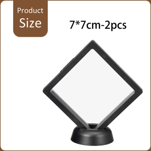 แสดงกล่องเครื่องประดับ 1 แพ็ค 2 ชิ้น กรอบใสกรอบฟิร์มPEใสกล่องใสจัดเก็บเครื่องประดับโชว์สินค้า โดยตรงราคาส่ง