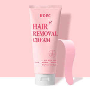 KOEC Body hair care cream with scraper gentle and non-irritating for cleaning Hair Removal Cream