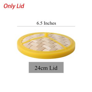 METALIX 1Pcs 3.5-8 inch Bamboo Steamer Handmade Multi-function Dumpling Steamer Durable With Lid Kitchen Cookware Chinese Food Making