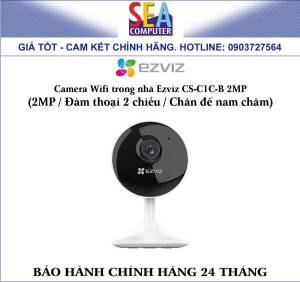 Camera Wifi trong nhà Ezviz CS-C1C-B 2MP (2MP / Đàm thoại 2 chiều / Chân đế nam châm)