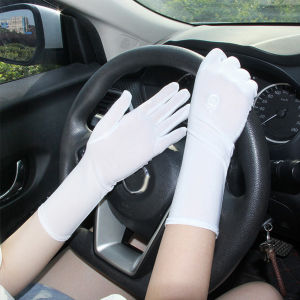 TIMIA Summer Women Breathable Stretch Resistant Anti-slip Sunscreen Gloves Anti UV Mittens Driving Glove