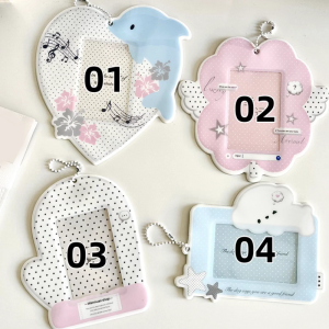 Lovely Holders Credit Case Protective Sleeve Photocard Holders 3 inch Bus Protector with Keychain