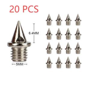 20pcs Paku Spike Sprint Paku Sepatu Spike Sepatu Spike Sprint Spike Shoes Stainless Paku Sepatu Golf Utk Lari Sprint Lompat Tinggi Lompat Jauh
