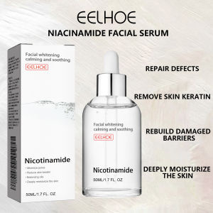 EELHOE Nicotinamide Facial Essence Lighten Acne Marks Hydrate And Shrink Pores Whitening Skin Serum Anti Aging Essence Lifting Firming Skin Fade Fine Lines Facial Essence 50ml