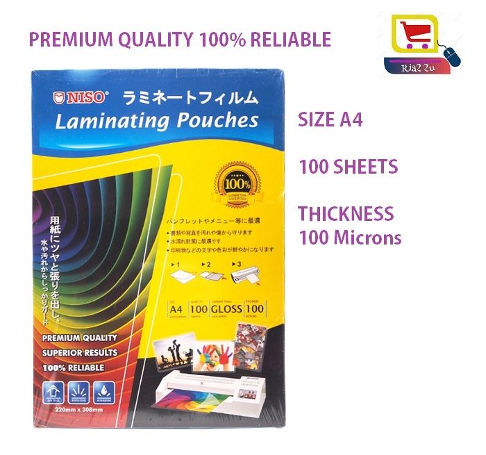 A4 LAMINATING FILM / LAMINATE FILM (100 micron) | Lazada