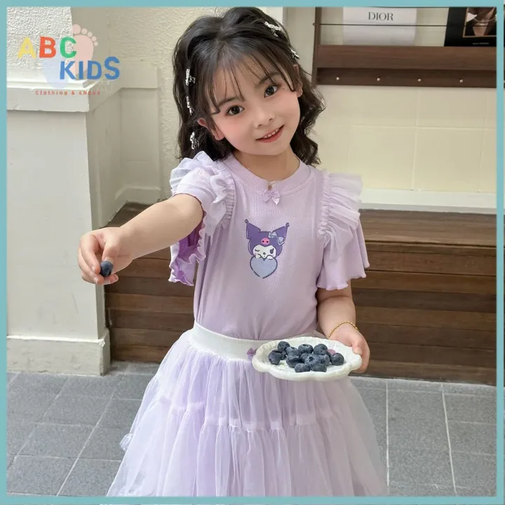 ABCKIDS%20Girls%20Princess%20Sleeves%20Shirt%20and%20Balloon%20Skirt%20Top%20and%20Skirt%20SET%20Cute%20OOTD%20Kuromi%20MyMelody%20-%20Image%205