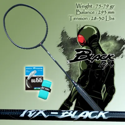 MZN RX BLACK KAMEN RIDER mizuno RAKET BADMINTON BULUTANGKIS