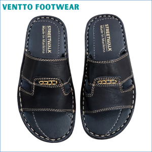Ventto Footwear Marikina Made Leather Sandals for Men Slip on Leather Slippers for Boys Balat at Nakatahi na Tsinelas Panlalaki Gawang Marikina Slippers & Sandals for Male (Code: VJ-57)