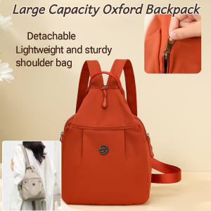 Oxford Cloth Large Capacity Backpack Multi-Functional Travel Lightweight Dual Shoulder Strap Waterproof Backpack