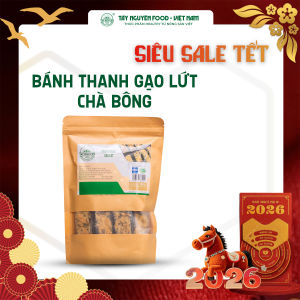 Thanh gạo lứt không đường rong biển/chà bông Tây Nguyên Food - Việt Nam bịch 200g