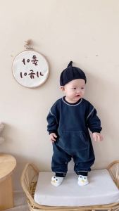 Baby autumn clothing baby clothes autumn wear Korean-style childrens clothing infant jumpsuit long-sleeve romper one-year-old romper