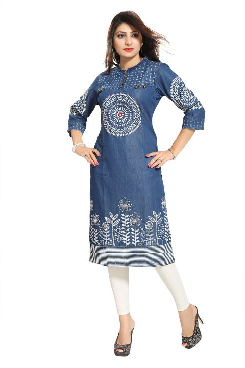 Kurti Women Indian New Design Kurtis Cotton Top Short Kurtis Kurta