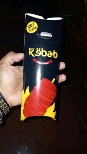(100Pcs)Kardus kebabKertas kebab evory 24x9 murah