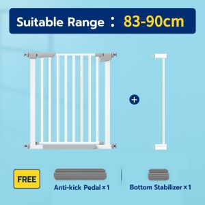 IMUTO Gate for baby safety Pet gate indoor fence Barrier for kids Guard for Baby Child Adjustable Fence Baby door