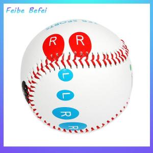 [Feibe Befei] 1Pc 9Inch Pitch Training Baseball With Finger Placement Markers Standard Baseball Pitching Trainer For Pitching Practice