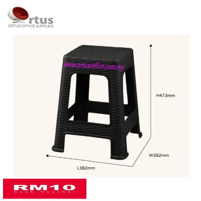 Fun Bamboo Design Plastic Stool Chair / Dining Chair / Cafe Chair / Restaurant Chair