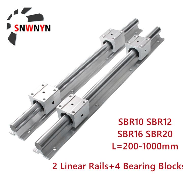 SBR10/12/16/20 Linear Guide Rail Length 200 300 500 1500mm 2PCS Linear ...