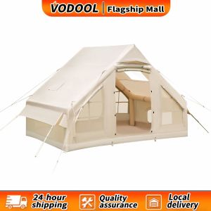 【Fast delivery】 Easy-Setup 6.3 Square Meter Inflatable Camping Tent with Hand Pump for Family Outdoor Trips