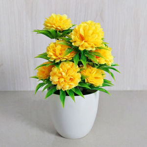 Unico PBP20 Tanaman Hias Plastik Pot Bunga Mawar Artificial Roses Flower Ornamen Hiasan Dekorasi Ruangan Kamar Meja Rumah Buatan COD