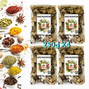 NanaysBest Dried Mushroom Shitake 1000Grams  Dried Mushroom Spice 1 Kg