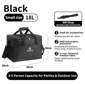 FlashFish 30/45/62L Thermal Insulated Bag Food Delivery Bag motorcycle delivery food bag water proof