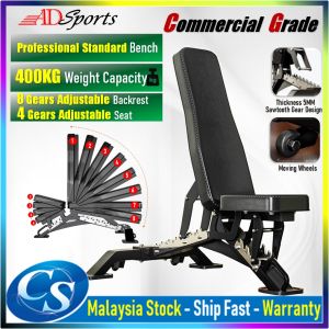 ADSports JL18 Commercial Heavy Duty Gym Dumbbell Bench Fitness Chair Kerusi Kecergasan Gym Tugas Berat 多功能哑铃凳商用调节下斜卧推飞鸟凳