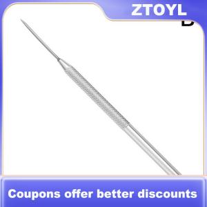 【ZTOYL】 7 Pin Feather Wire Texture Ceramics Tools Polymer Clay Sculpting Modeling Tool DIY Pottery Brush Pottery Tools Cake Accessories