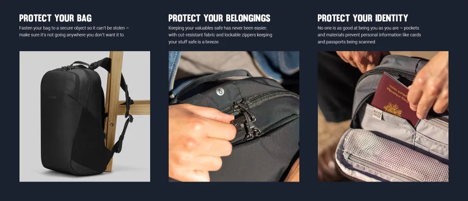 Pacsafe Vibe 20L Anti-theft Backpack Lazada Lazada PH