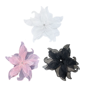 Rhinestones Flower Patches Applique Diy Crafts for Jeans Hat Bag Scarf Curtain Clothes Accessories Badges Sew on