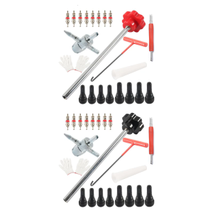 22pcs Tire Repair Valves Cores Tool set Comprehensive Tire Repair Tool Simple to Operate for Efficient Puncture Fixing