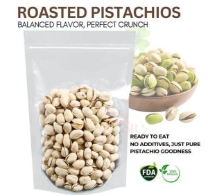 Roasted Pistachios Snack Crunchy Savory Organic Nuts Rich in Fiber Vitamin E Protein 100 grams