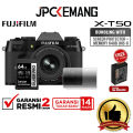 Fujifilm XT50 kit 16-50mm Mirrorless Camera Fuji X-T50 XT 50 kit XF 16-50 mm JPC KEMANG GARANSI RESMI. 