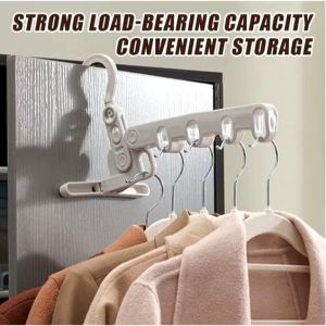 Gantungan Baju Portable  5 Lubang Rak Cantolan Lipat Gantung Hanger Pakaian 5in1/Gantungan Jemuran Portable