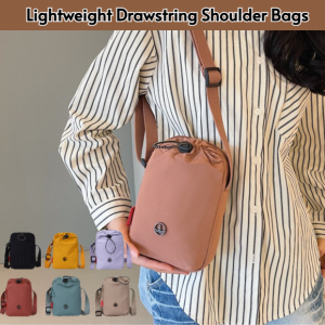 Lightweight Drawstring Shoulder Bags Adjustable Bag Shoulder Strap Multi-Scene Mini Shoulder Bag Drawstring Shrinkable Storage Bag